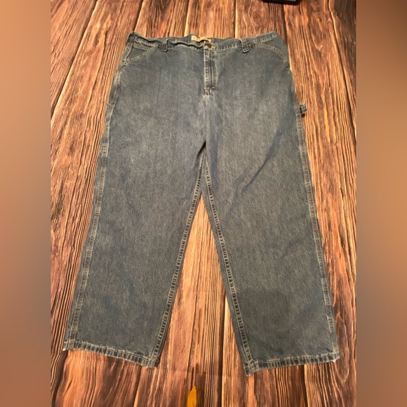 Lee 48x30 Men’s Big & Tall Dungarees Carpenter Utility Jeans Has a patch - Picture 3 of 11